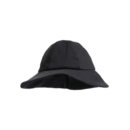Dolce & Gabbana Black Cotton Wide Brim Bucket Hat