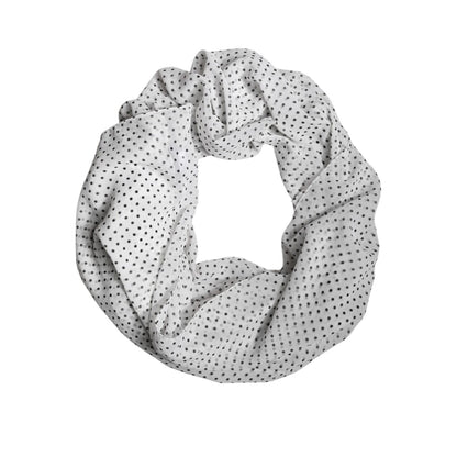 Dolce & Gabbana White Polka Dots Polyester Wrap Shawl Scarf