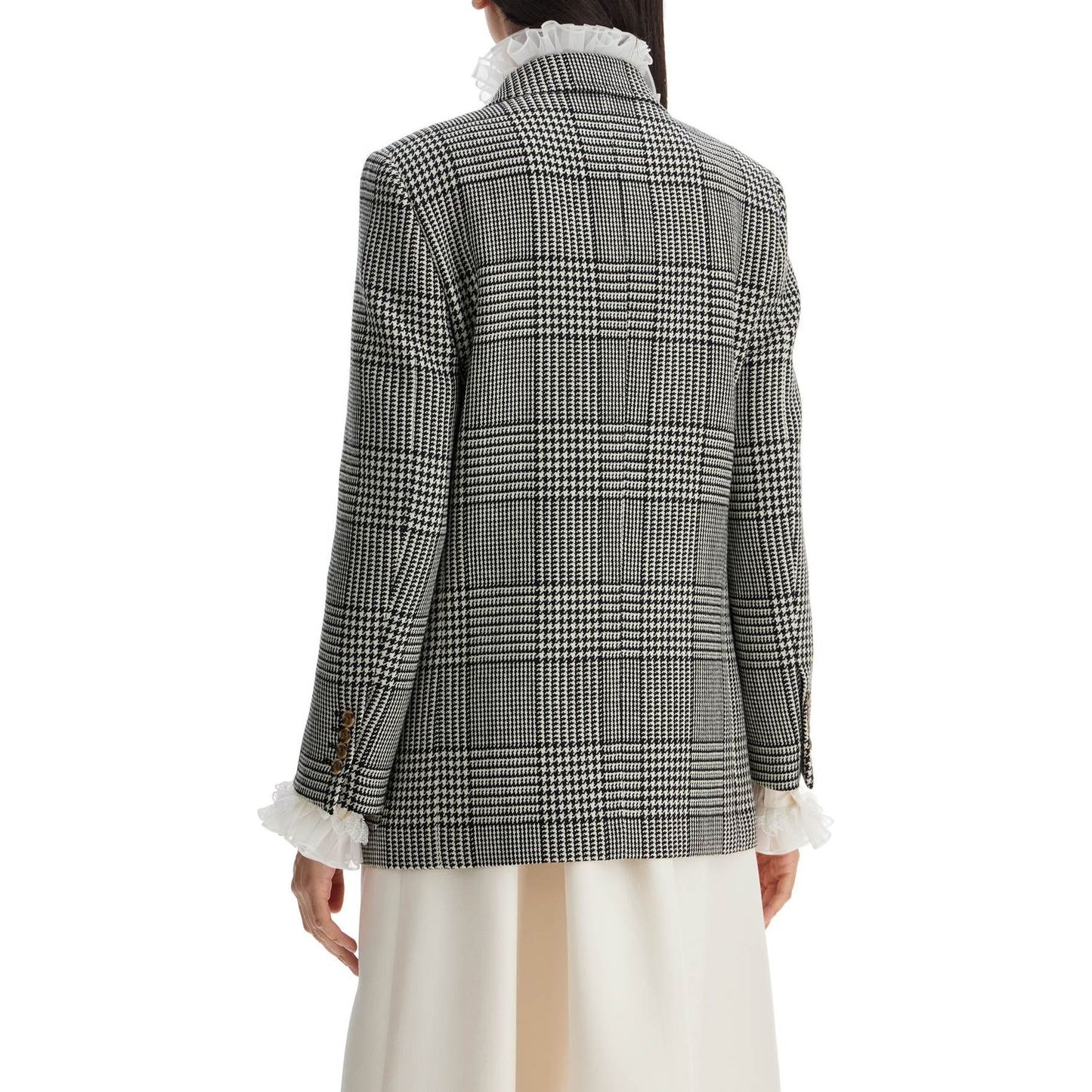 Valentino Garavani double-breasted pied de poule wool blazer Jackets Valentino Garavani