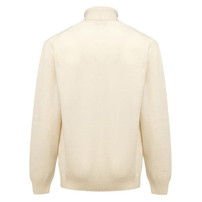 Cruciani White Cashmere Turtleneck Cruciani