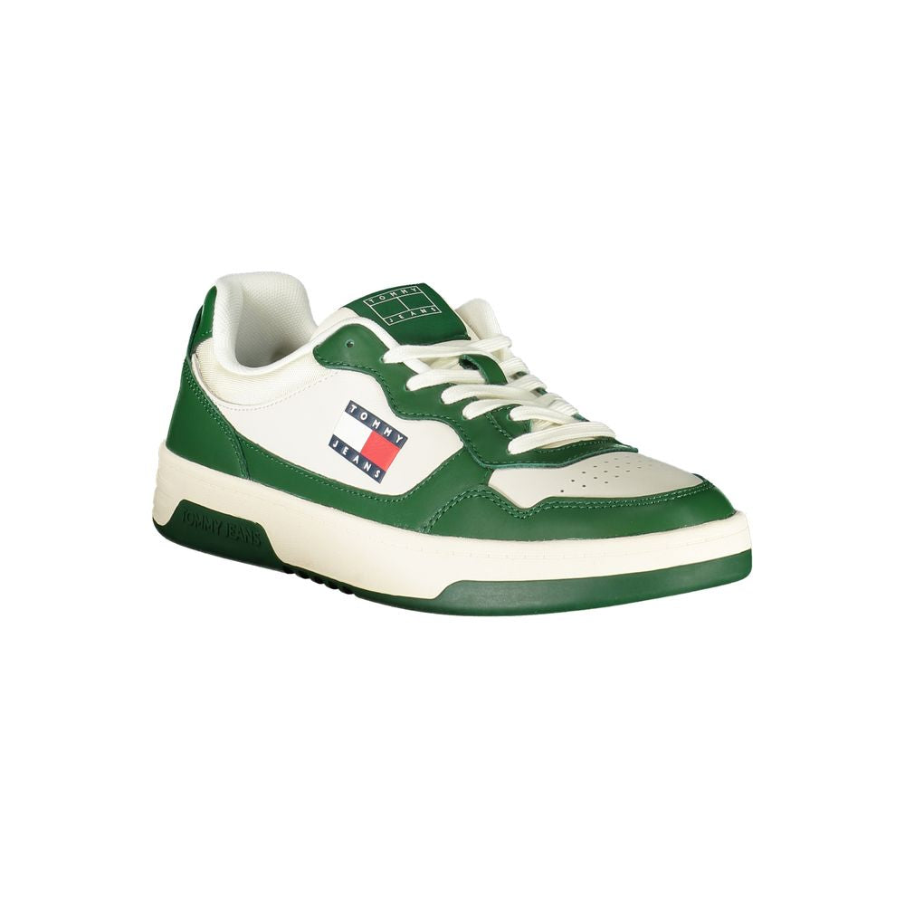 Tommy Hilfiger White Polyurethane Men Sneaker