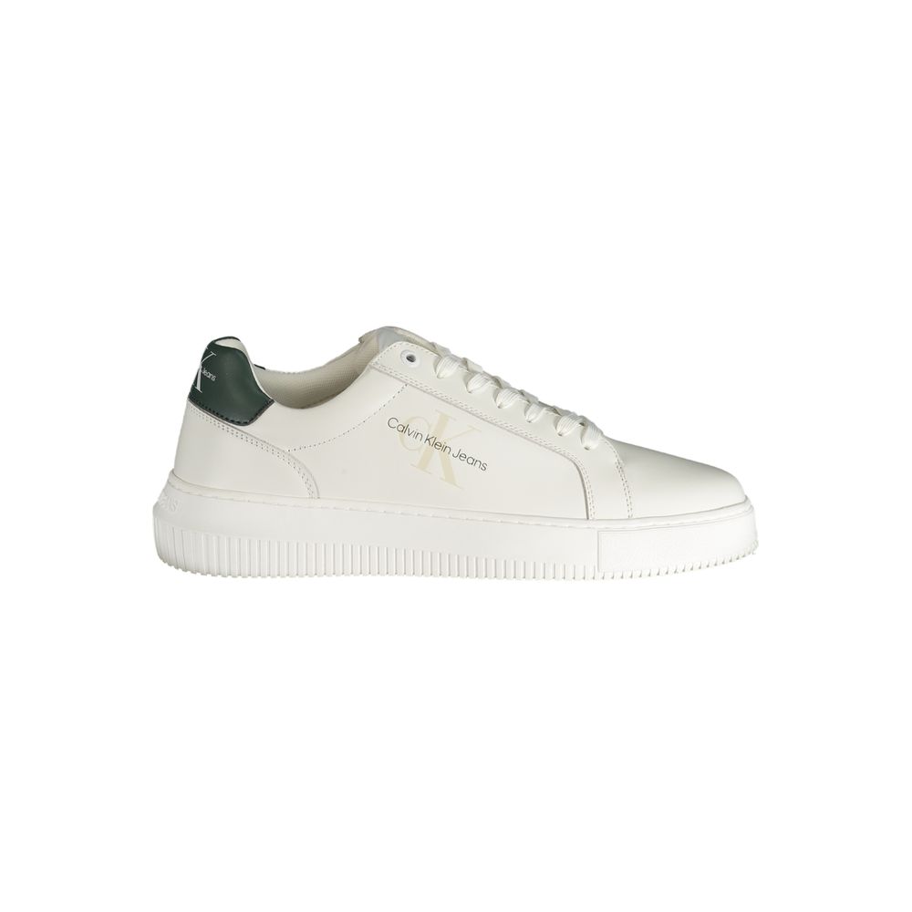 Calvin Klein White Polyester Athletic Sneakers