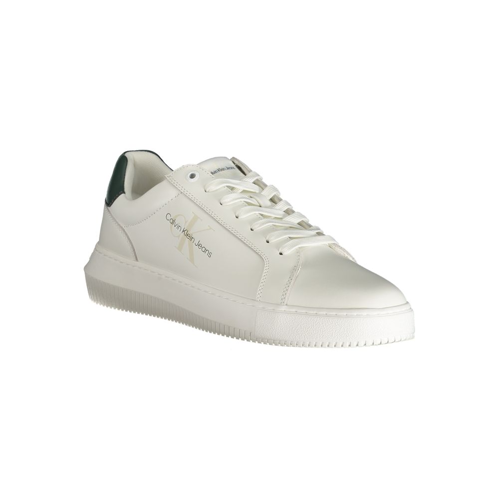 Calvin Klein White Polyester Athletic Sneakers