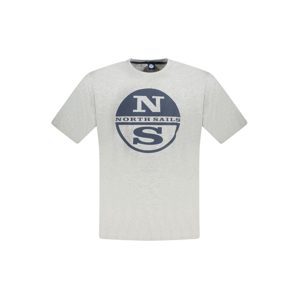 North Sails Grigio Cotton Men T-Shirt