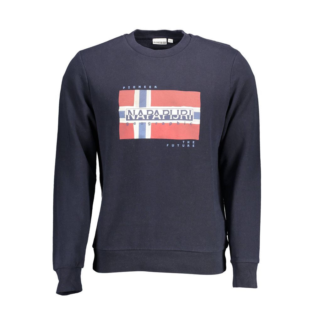 Napapijri Blue Cotton Men's Sweatshirt Napapijri