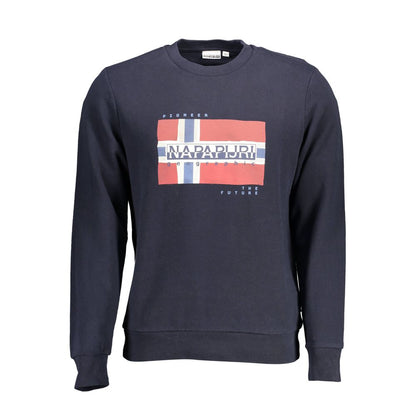 Napapijri Blue Cotton Men's Sweatshirt Napapijri