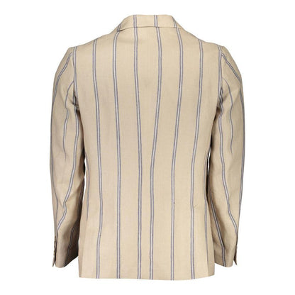 Gant Beige Linen Men's Jacket Gant
