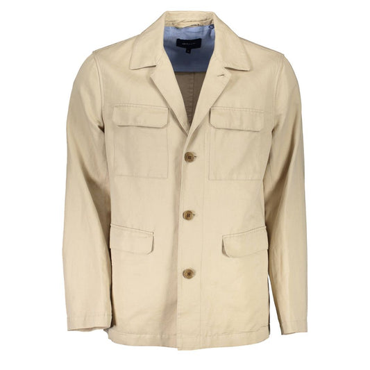 Gant Beige Cotton Men's Jacket Gant