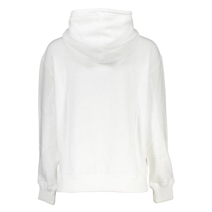 Calvin Klein White Cotton Sweatshirt Calvin Klein