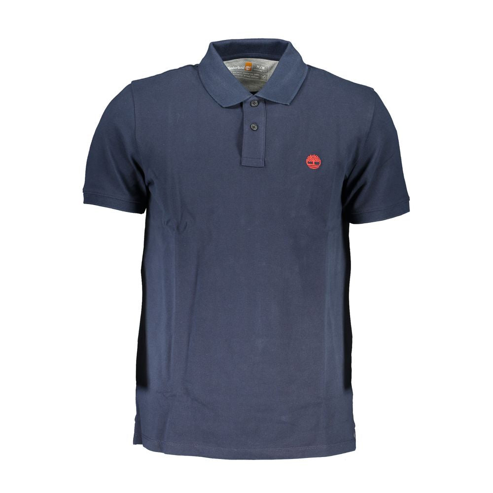 Timberland Blu Organic Cotton Men Polo Shirt