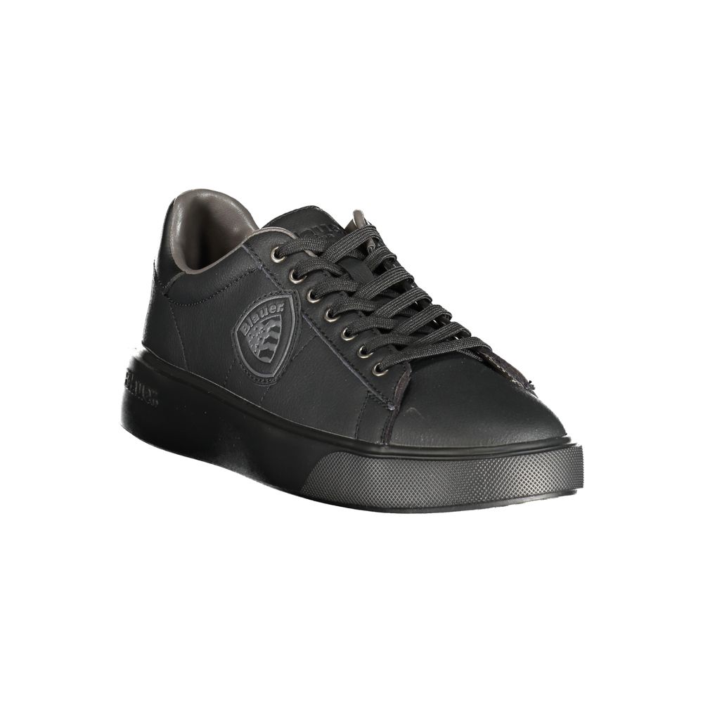 Blauer Black Polyurethane Men Sneaker