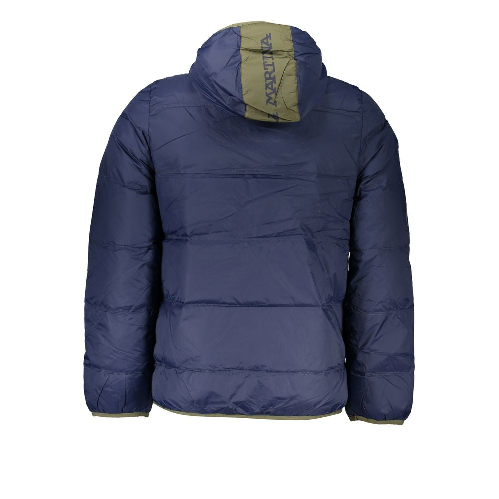 La Martina Blue Polyamide Men Jacket