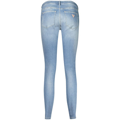 Guess Jeans Blue Cotton Skinny Jeans