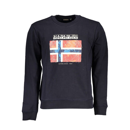 Napapijri Blue Cotton Sweatshirt Napapijri