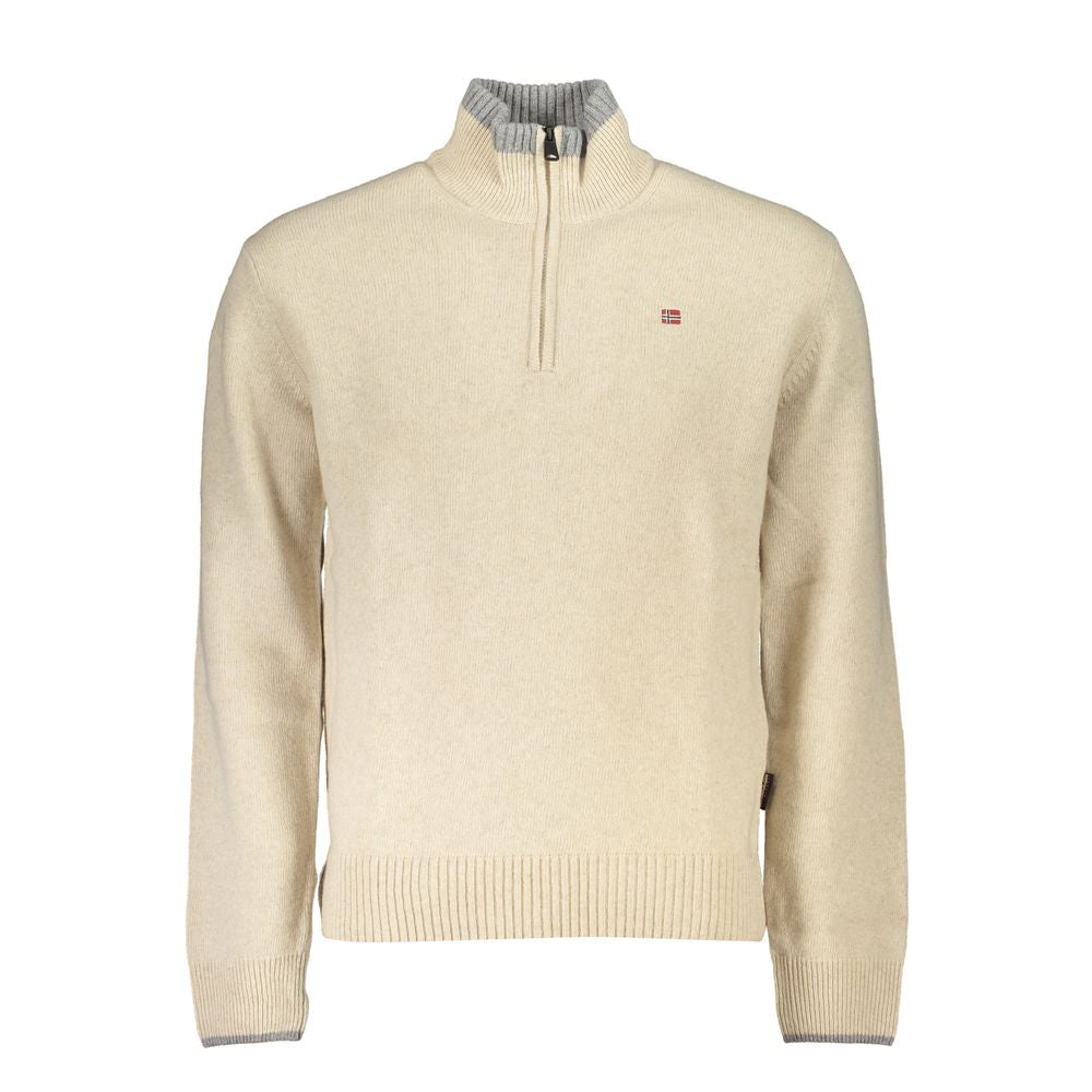 Napapijri Beige Fabric Sweatshirt Napapijri