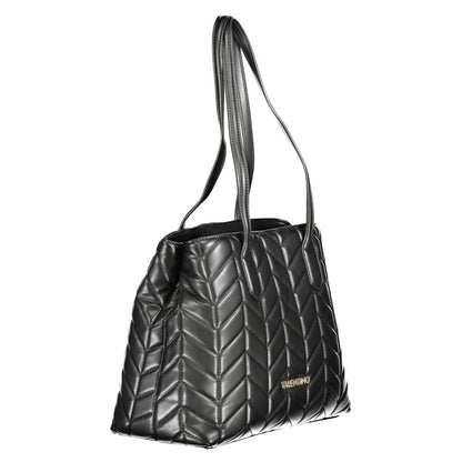 Mario Valentino Black Polyurethane Women's Handbag
