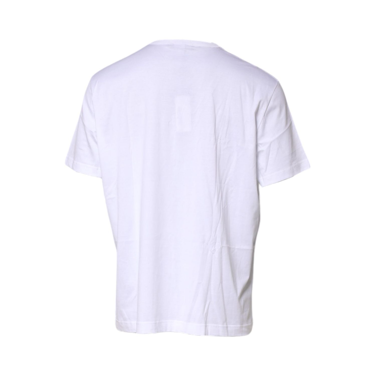 Dolce & Gabbana White Cotton DG Crown Embroidery T-shirt