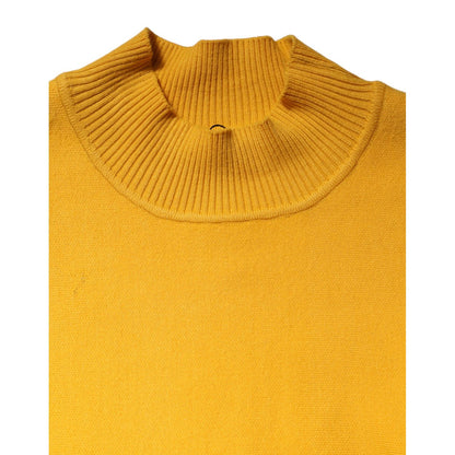 SIGNS Yellow Stripe Long Sleeve Overcoat Pullover Sweater SIGNS