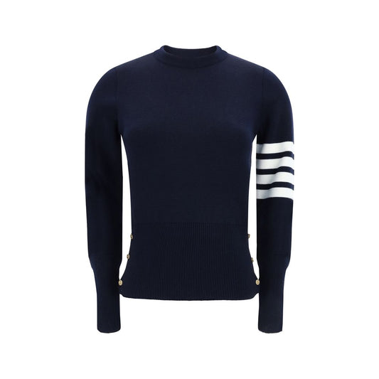 Thom Browne Blue Fleece Wool Sweatshirt