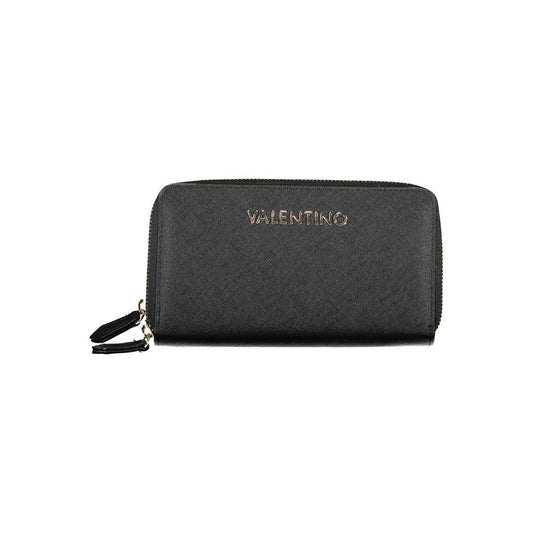 Mario Valentino Black Polyurethane Women Wallet