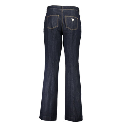 Guess Jeans Blue Cotton Flared Jeans Guess Jeans