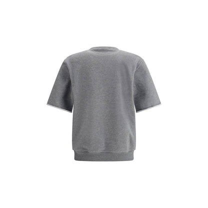 Brunello Cucinelli Gray Cotton Sweatshirt