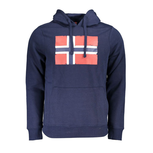 Norway 1963 Blue Cotton Men's Sweatshirt with Hood