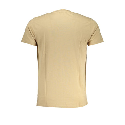 Cavalli Class Beige Cotton T-Shirt Cavalli Class