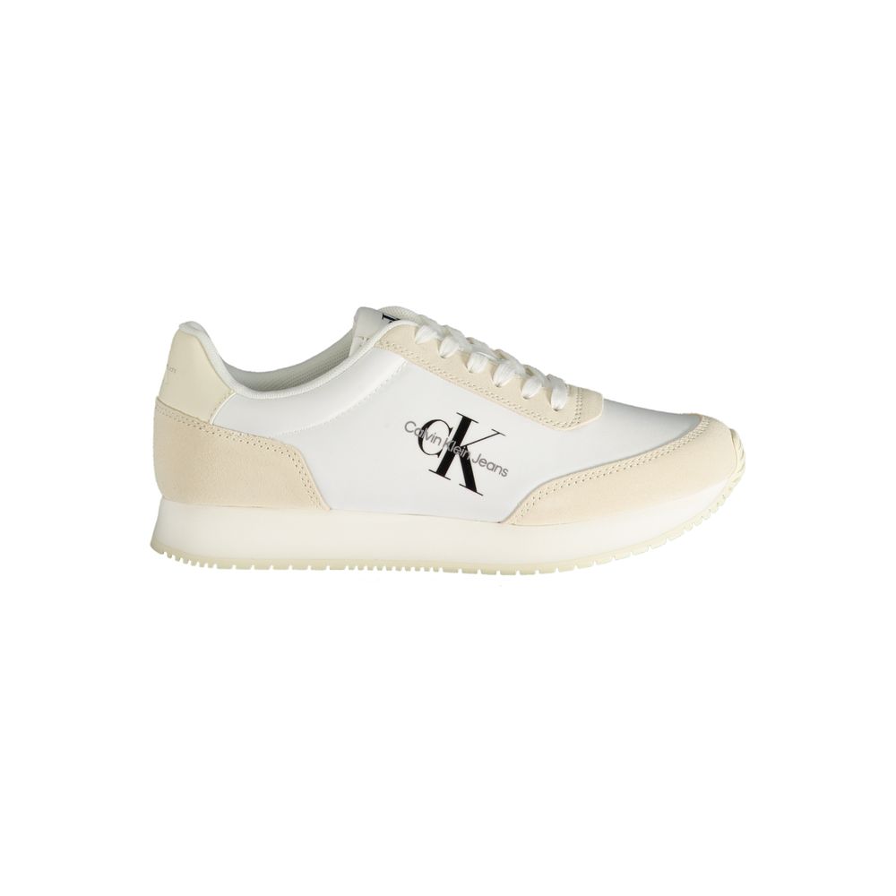 Calvin Klein Beige Polyester Athletic Sneakers