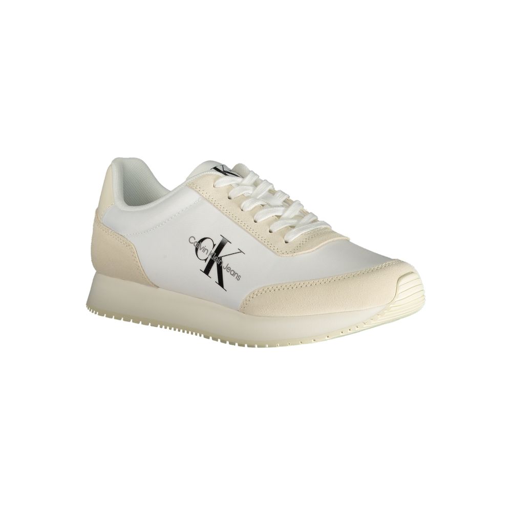 Calvin Klein Beige Polyester Athletic Sneakers