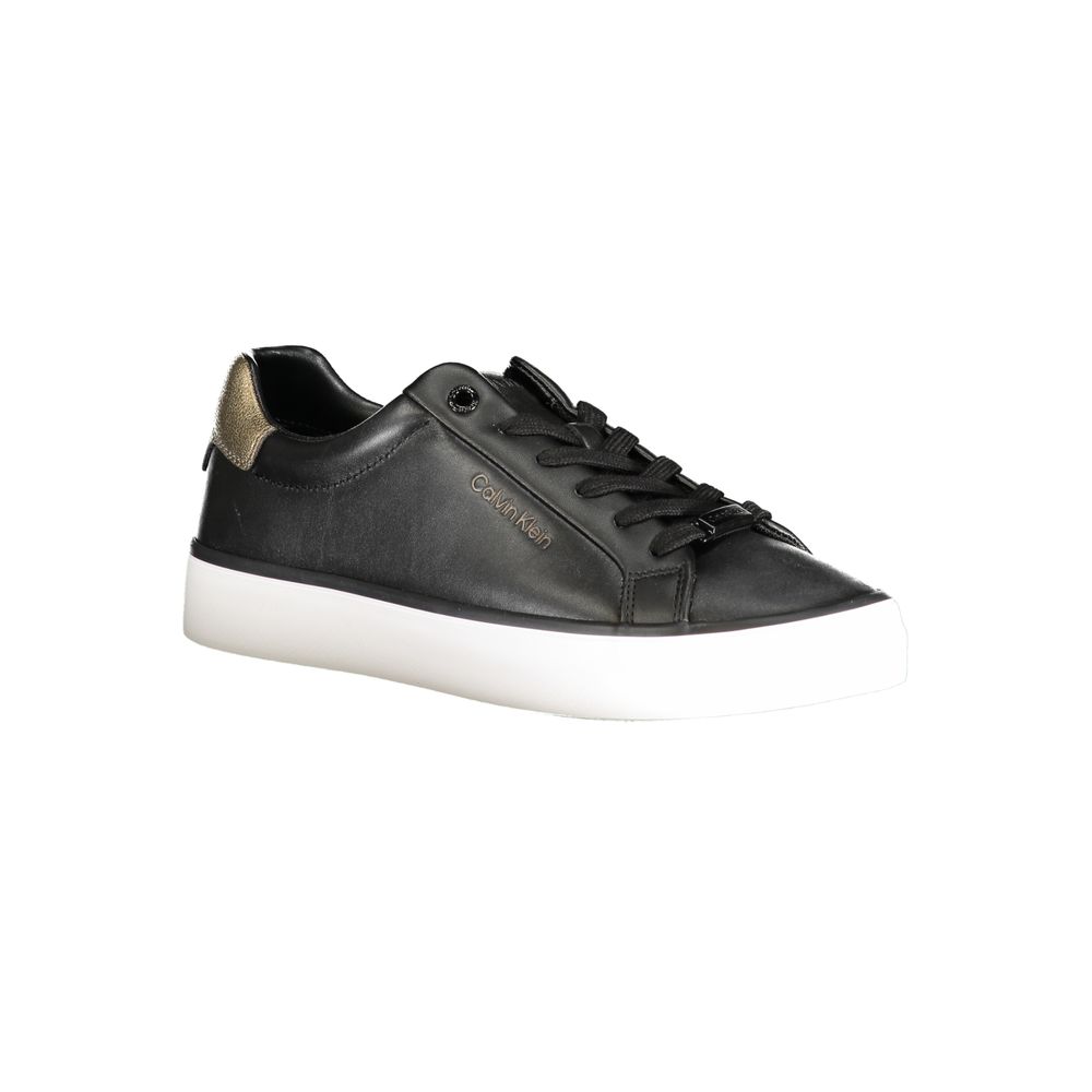 Calvin Klein Black Polyester Low Top Sneakers