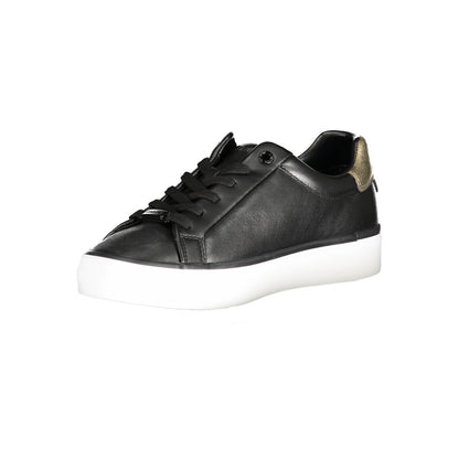 Calvin Klein Black Polyester Low Top Sneakers