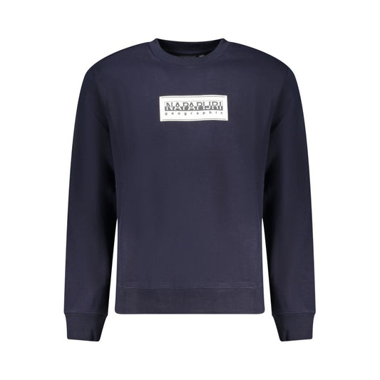 Napapijri Blue Cotton Sweatshirt Napapijri