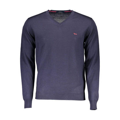 Harmont & Blaine Blue Wool Men's Sweater
