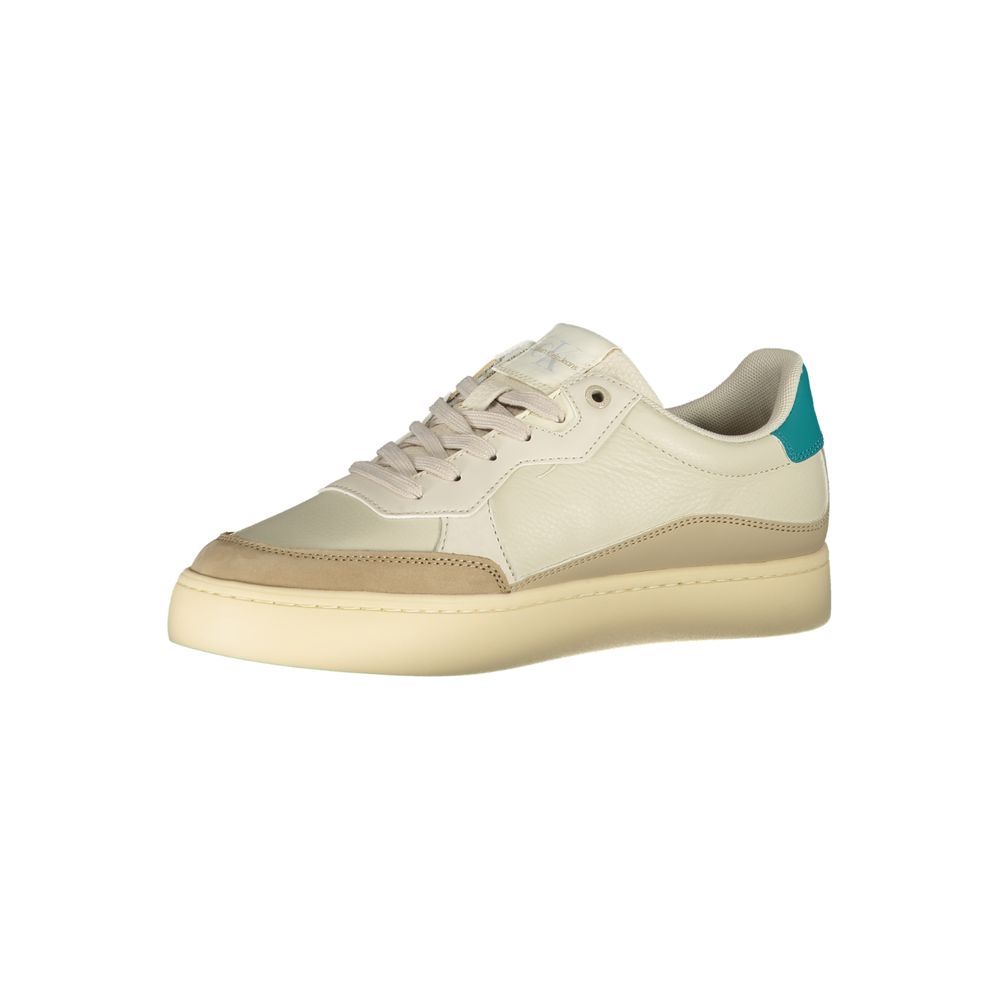 Calvin Klein Beige Polyester Athletic Sneakers