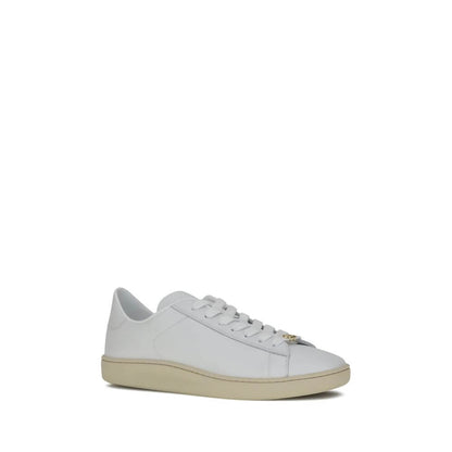 Valentino Garavani White Calf Leather Bos Taurus Low Top Sneakers