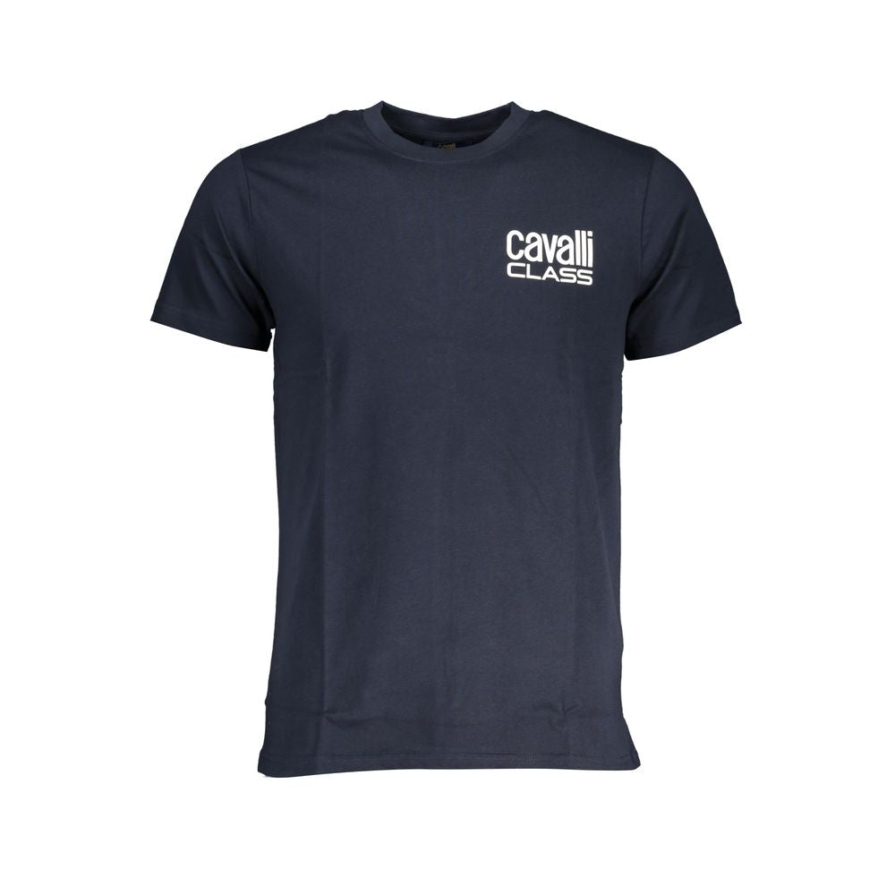 Cavalli Class Blue Cotton Men T-Shirt