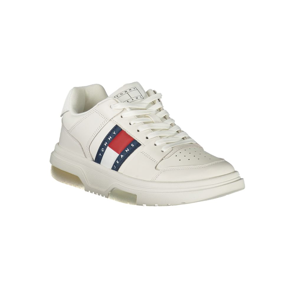 Tommy Hilfiger White Polyester Athletic Sneakers