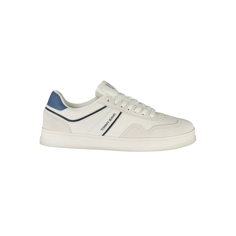 Tommy Hilfiger White Polyurethane Men's Sneaker