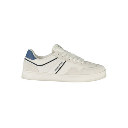 Tommy Hilfiger White Polyurethane Men's Sneaker