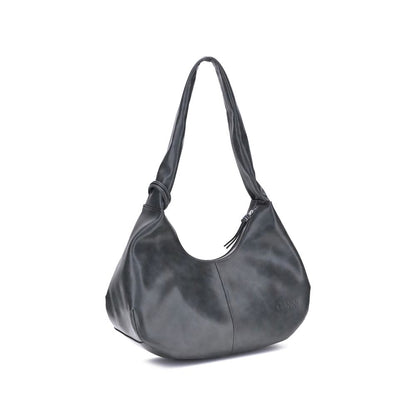 Ganni Black Lyocell Shoulder Bag