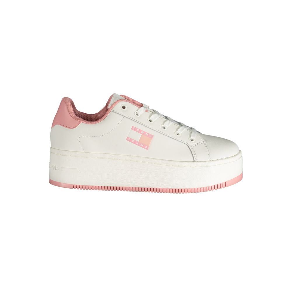 Tommy Hilfiger Pink Polyester Platform Sneakers