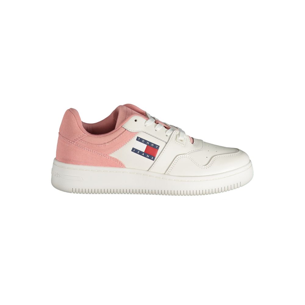 Tommy Hilfiger Pink Polyester Athletic Sneakers