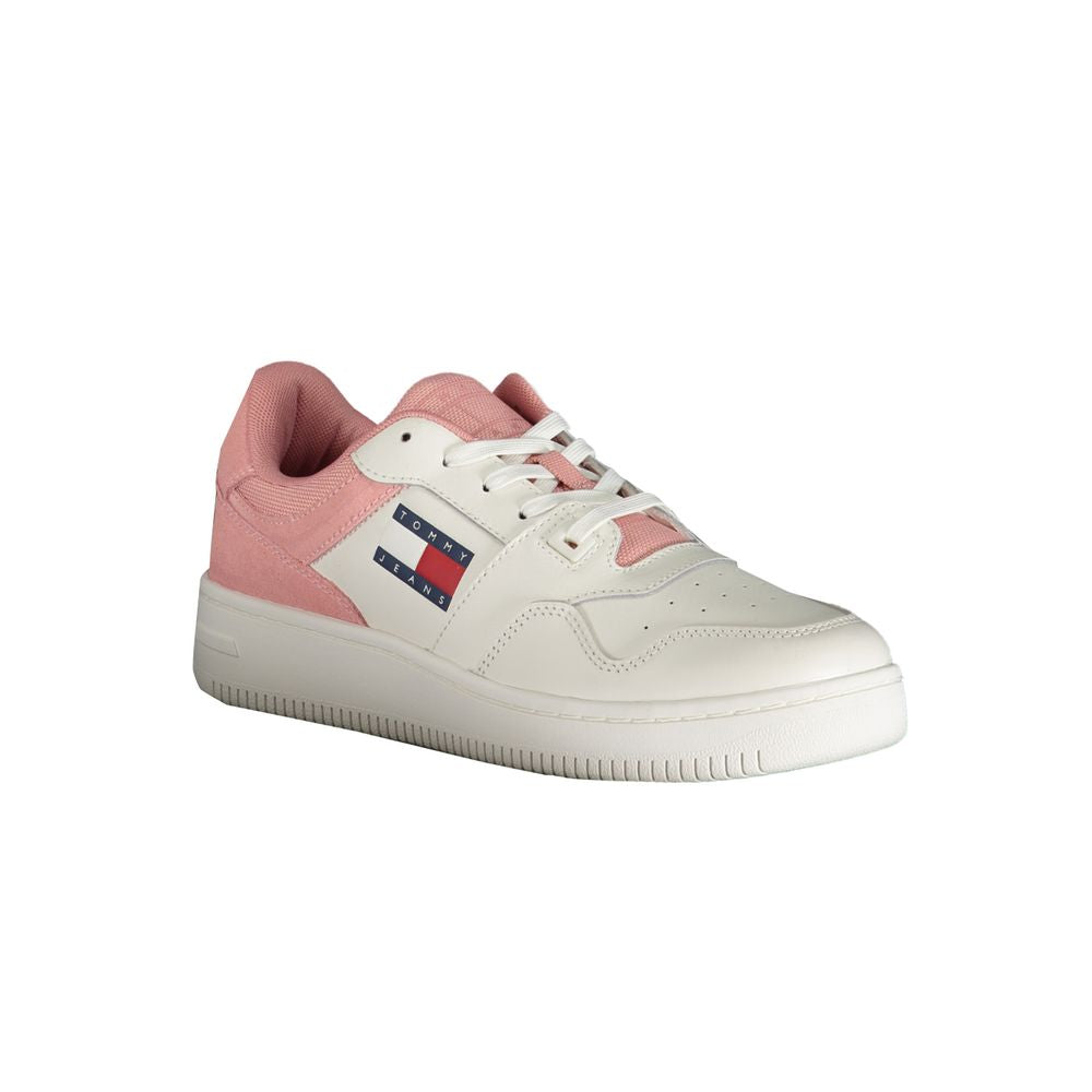 Tommy Hilfiger Pink Polyester Athletic Sneakers