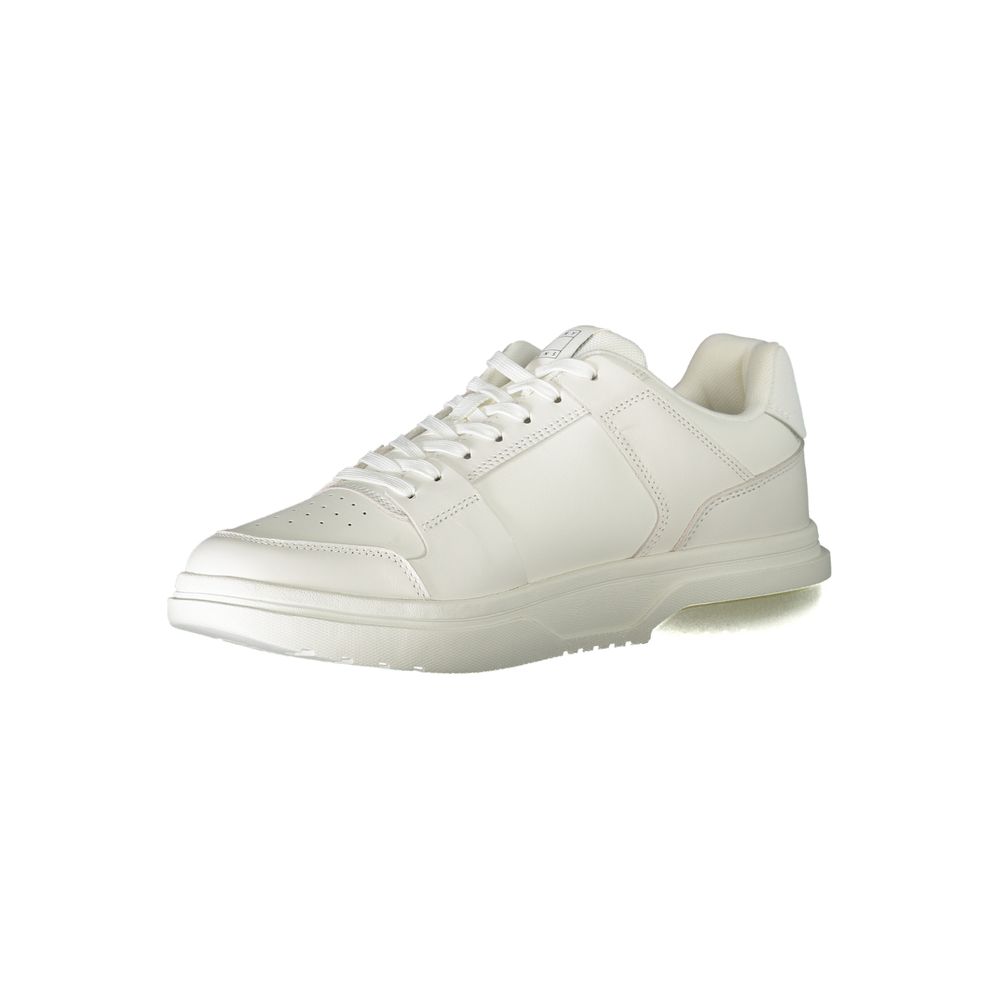 Tommy Hilfiger White Polyester Athletic Sneakers
