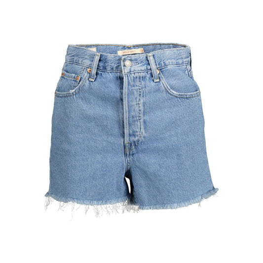 Levi's Blue Cotton Women Shorts
