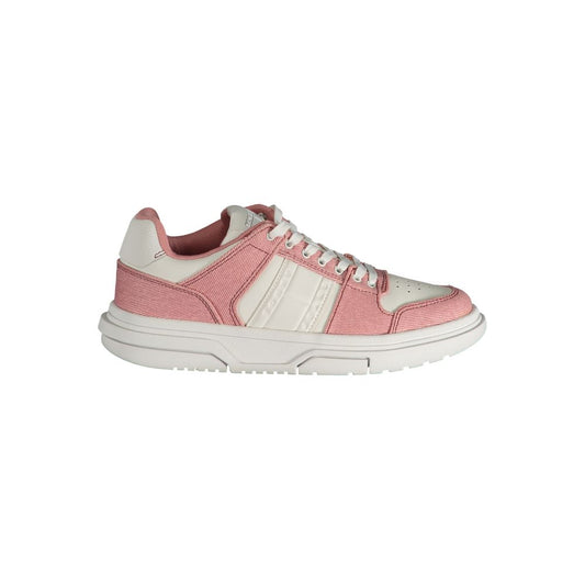 Tommy Hilfiger Pink Polyester Athletic Sneakers