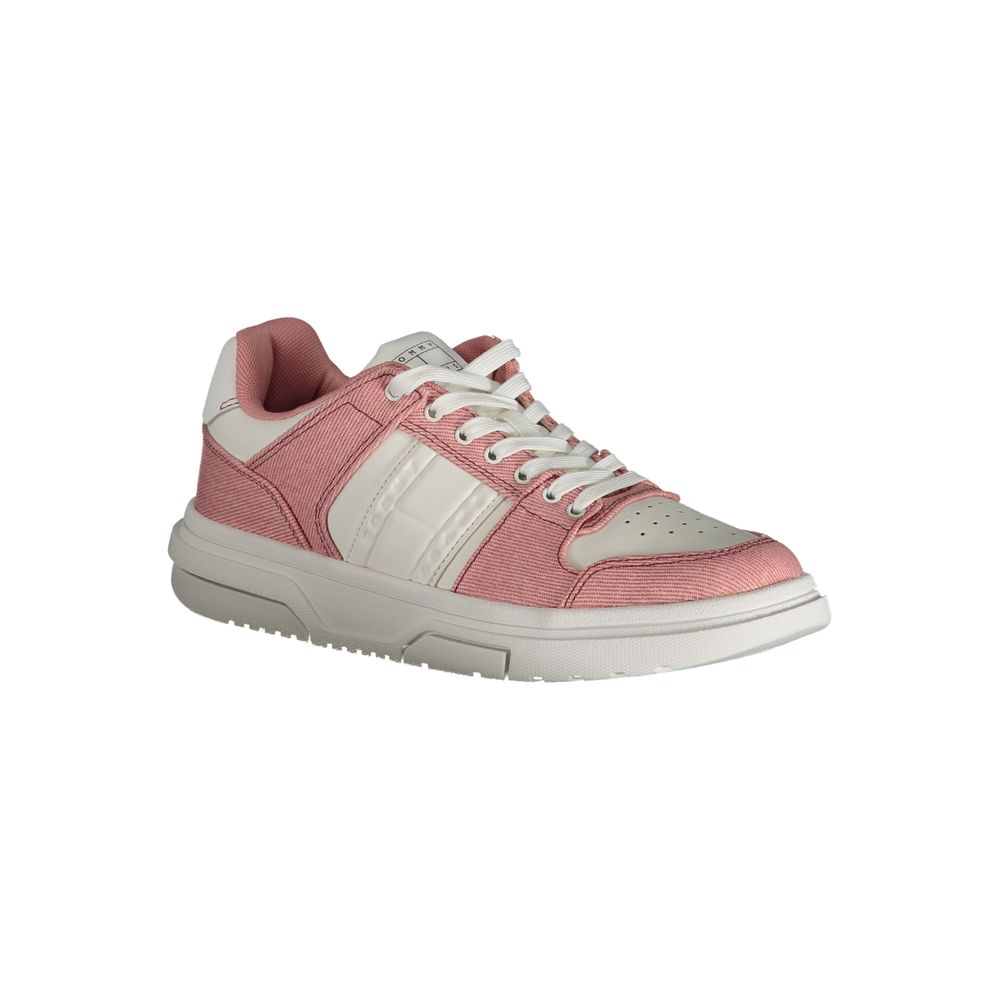 Tommy Hilfiger Pink Polyester Athletic Sneakers