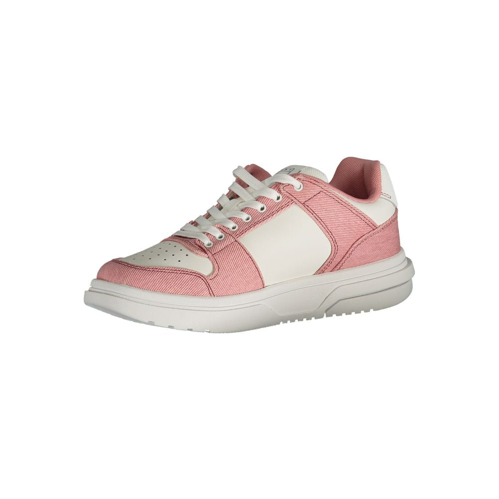 Tommy Hilfiger Pink Polyester Athletic Sneakers