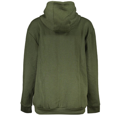 Cavalli Class Green Cotton Sweatshirt Cavalli Class